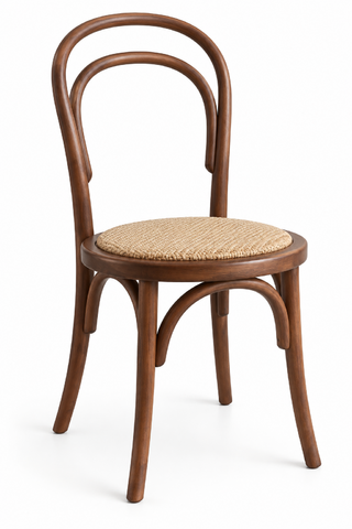 Chair - Walnut Bentwood Chair with Rattan Seat