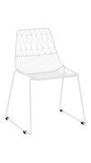 Kids White Wire Chair