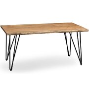 Natural Wood 42in Coffee Table