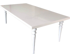 8ft Bella Dining Table  8ft Long, 48in Wide, 30in High Seats 8-10 Guest
