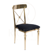 Black and Gold Rococo Chair