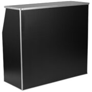 4ft Black Bar 4ft Long, 42in High, 20in deep