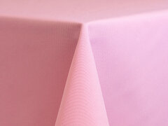 Light Pink Polyester 120in Round Tablecloth with Umbrella Hole Fits our 60in Round Tables with hole to the floor