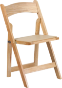 Natural Wood Folding Chair