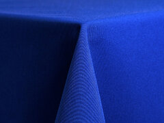 Royal Blue Polyester 120in Round Tablecloth Fits our 60in Round Tables to the floor