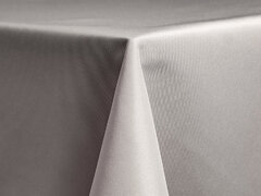 Silver Polyester 60x120in Tablecloth Fits our 6ft & 8ft Long Tables half way to the floor