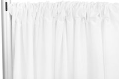 White Scuba Pipe and Drape (Adjustable) 8-10ft High 6-10ft wide sections