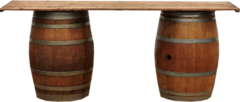 Wine Barrel Table 