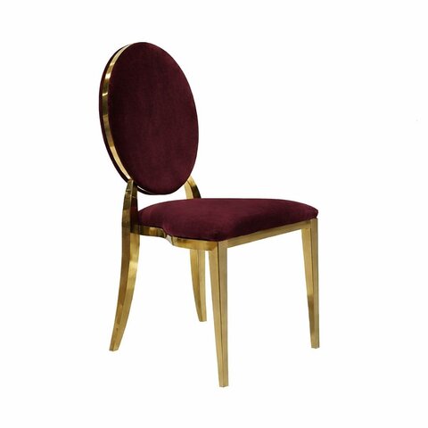 Chair - Wine and Gold Washington Chair