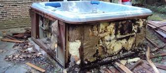 Old Hot Tub Removed Akron OH