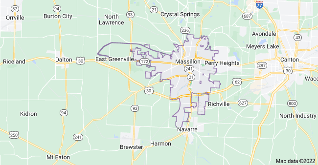 Map Of Massillon Ohio 