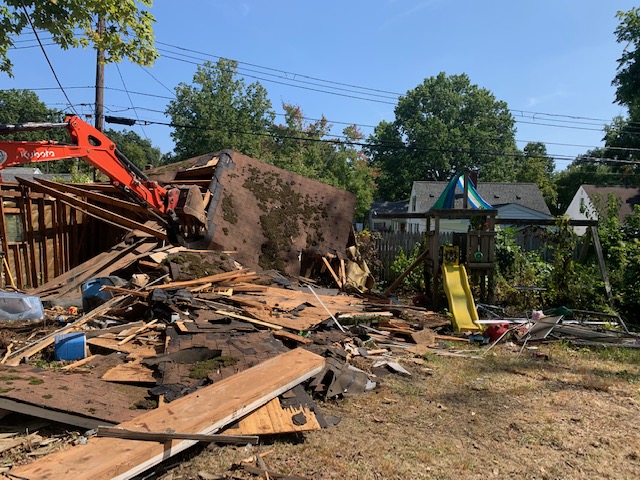 Old Hot Tub Removed Akron OH