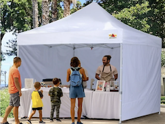 10x10 Tent with sidewalls