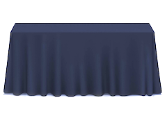 90x132 Navy Poly
