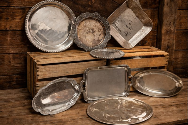 Antique Silver Platters