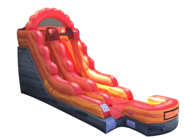  15' Fire Marble Water Slide