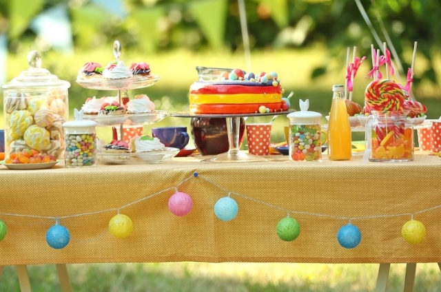 Outdoor party setup in sacramento