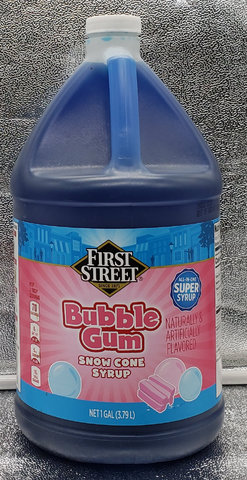 1 Gallon Bubble Gum Snow Cone Syrup