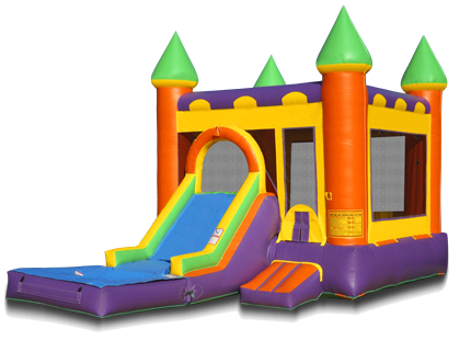 Castle Bounce House with Slide and Pool