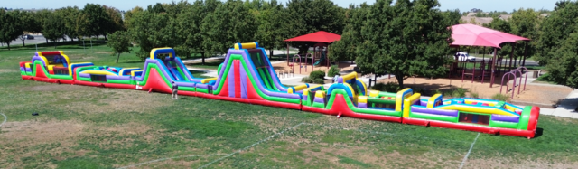 190ft Retro Colossal 6 Piece Obstacle Course