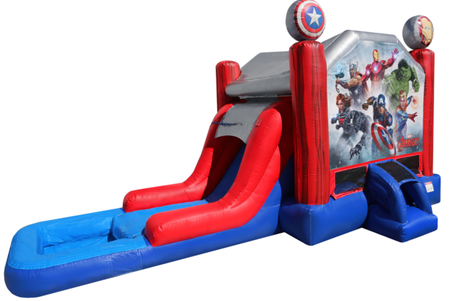 Marvel Avengers Bounce House Combo with Slide