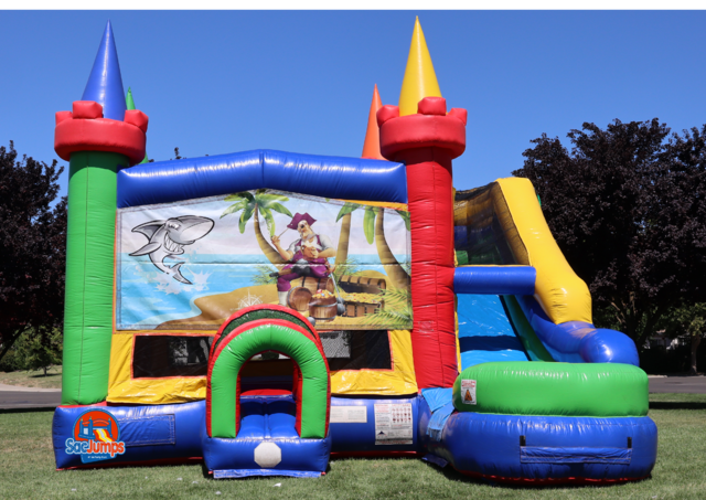Shark Pirate Jumper and Slide