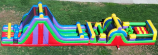 70' Retro Rock Climb Obstacle Course