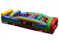 7-Element Retro Inflatable Obstacle Course