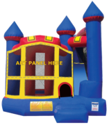 Blue Backyard Castle Combo with Slide - New for 2022