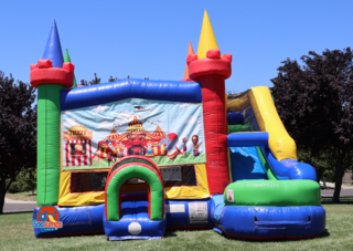Circus Party Jumper and Slide