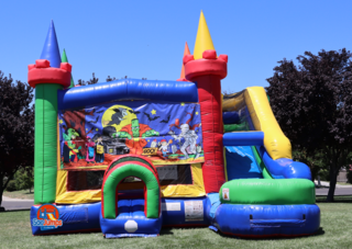 Frankenstein-Boo Jumper and Slide