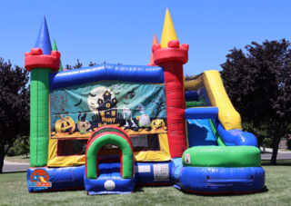 Haunted House Jumper and Slide