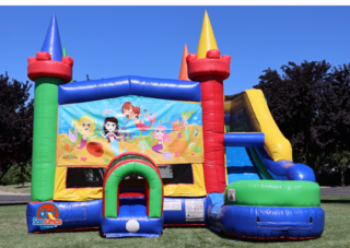 Mermaids Party Jumper and Slide