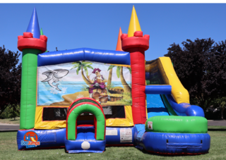Shark Pirate Jumper and Slide