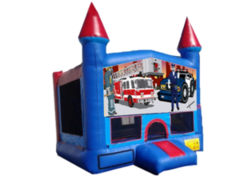 Police Fireman Blue Castle w/bb Police Fireman Blue Castle w/bb