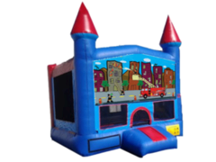 Fire Truck Blue Castle w/bb Fire Truck Blue Castle w/bb