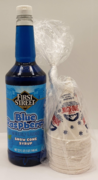 Blue Raspberry Snow Cone Syrup & 25 Cones