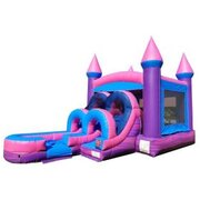Pink Paradise Bounce and Water Slide