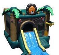 Lion Bounce House with Slide 