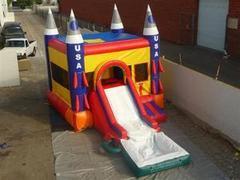 Rocket w/ Slide and BB Hoop and Water Tub Rocket w/ Slide and BB Hoop and Water Tub