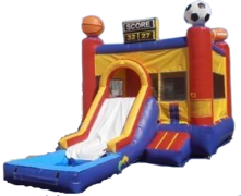 Sports Bounce House with Slide and Pool