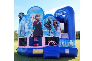 5-in-1 Frozen Bounce House Combo