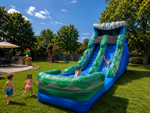 16ft Tsunami Wave Water Slide rental Austin TX