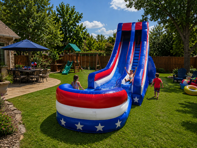 18ft All-American Water Slide Wet/Dry rental Austin TX