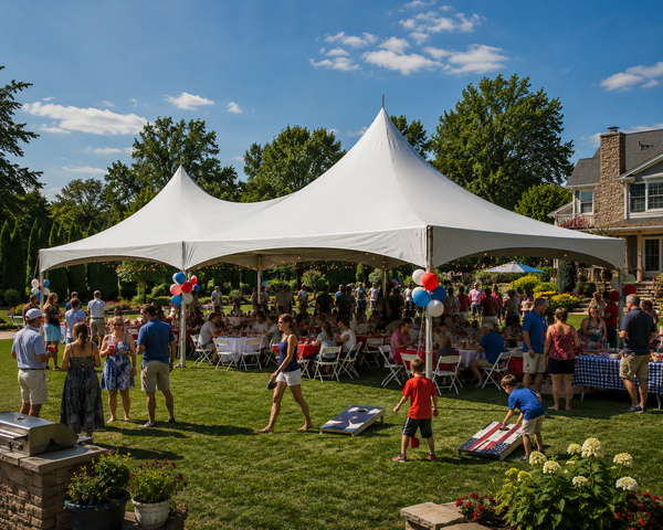 20x40 High Peak Party Tent rental Jarrell TX large HOA community day school carnival north Williamson County