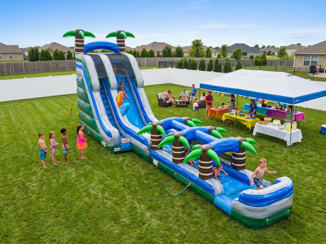 22ft Xtreme Tropical Water Slide rental in Austin TX