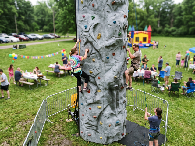 30ft 4-Climber Rock Wall rental Austin TX