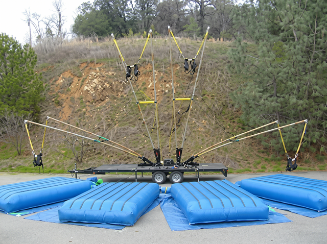 4-Station Bungee Trampoline rental Austin TX