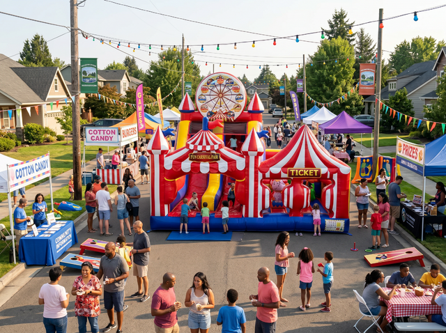 Carnival Extreme Obstacle Course rental Austin TX