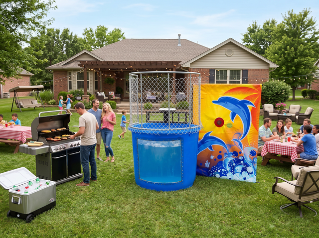 Dunk Tank Blue rental Austin TX
